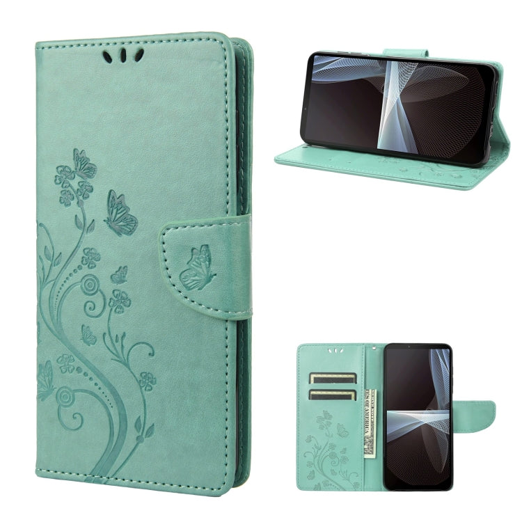 Embossed Butterfly Pattern Flip Leather Phone Case, For Motorola Moto G52, For Sony Xperia 10 IV