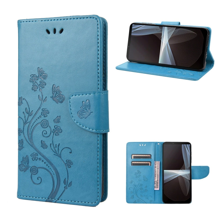 Embossed Butterfly Pattern Flip Leather Phone Case, For Motorola Moto G52, For Sony Xperia 10 IV