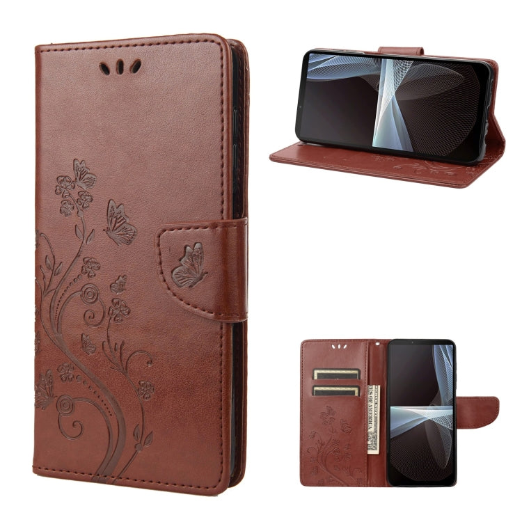 Embossed Butterfly Pattern Flip Leather Phone Case, For Motorola Moto G52, For Sony Xperia 10 IV