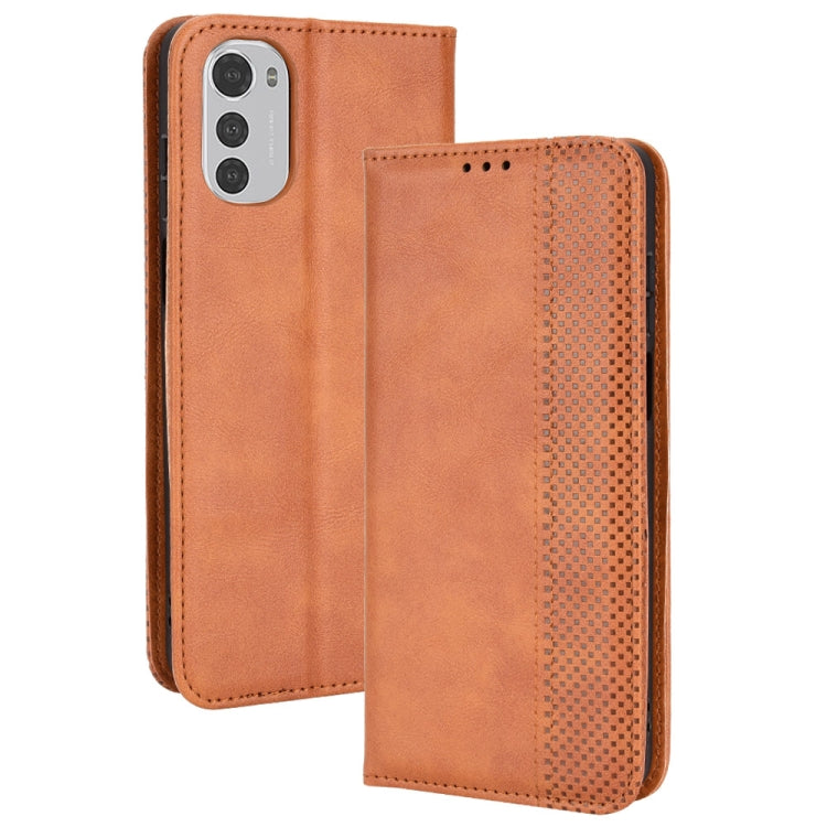 Magnetic Buckle Retro Texture Leather Phone Case, For Motorola Moto E32 4G, For Motorola Edge 30, For Motorola Moto G 5G 2022, For OPPO Realme 9 4G / 9 Pro+, For OPPO Realme 9 5G Global / 9 Pro, For OPPO Realme 9 5G India / V13 5G / 8 5G