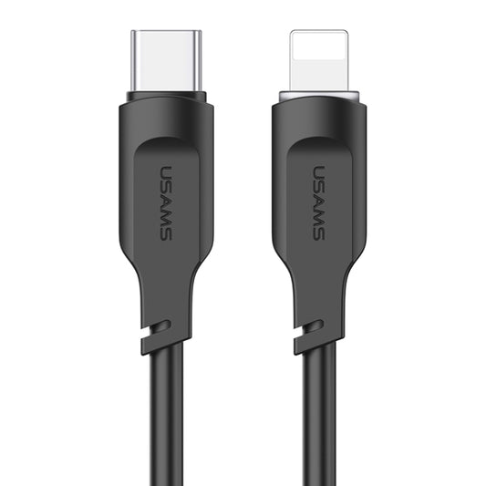 USAMS US-SJ566 Lithe Series 1.2m Type-C to 8 Pin PD 20W Fast Charging Cable with Light, Type-C to 8 Pin