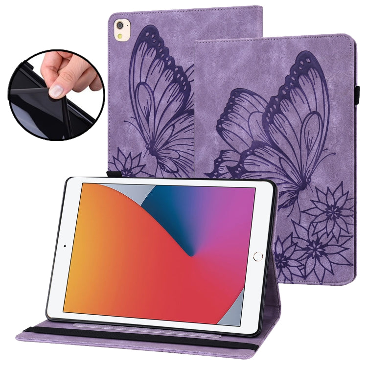 Big Butterfly Embossed Smart Leather Tablet Case, For iPad 10.2 2020 / Air 2019, For iPad Air 2 / 9.7 2018&2017, For iPad mini 2024 / mini 6, For iPad mini 2019 / 4 / 3 / 2 / 1, For iPad Pro 11 2022 / 2021&2020 / Air 2020 / 11 2024