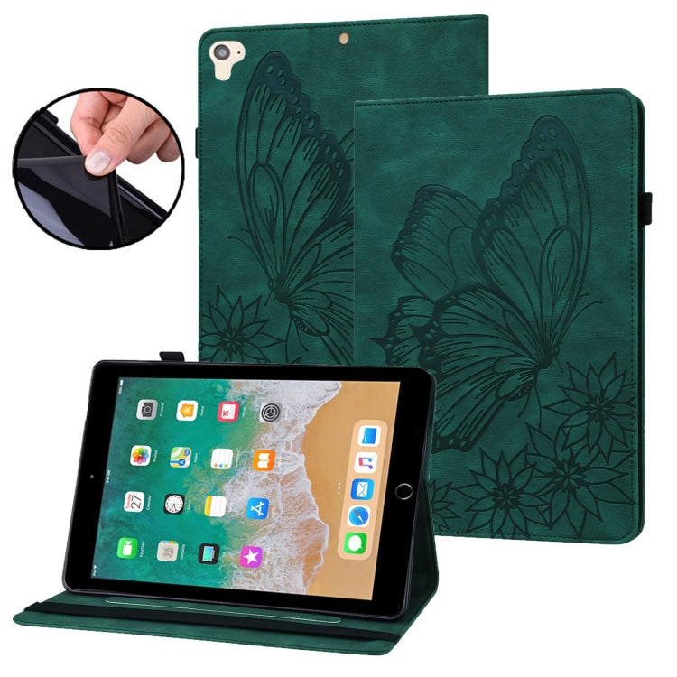 Big Butterfly Embossed Smart Leather Tablet Case, For iPad 10.2 2020 / Air 2019, For iPad Air 2 / 9.7 2018&2017, For iPad mini 2024 / mini 6, For iPad mini 2019 / 4 / 3 / 2 / 1, For iPad Pro 11 2022 / 2021&2020 / Air 2020 / 11 2024