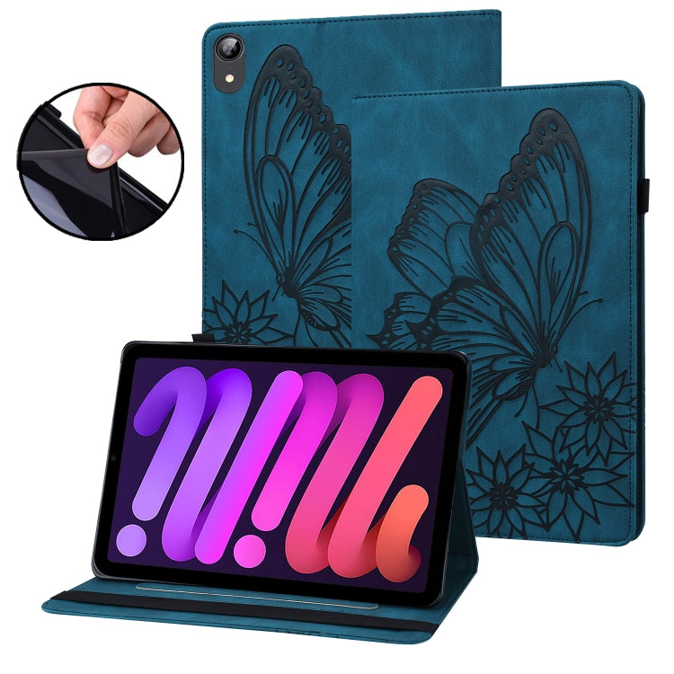 Big Butterfly Embossed Smart Leather Tablet Case, For iPad 10.2 2020 / Air 2019, For iPad Air 2 / 9.7 2018&2017, For iPad mini 2024 / mini 6, For iPad mini 2019 / 4 / 3 / 2 / 1, For iPad Pro 11 2022 / 2021&2020 / Air 2020 / 11 2024