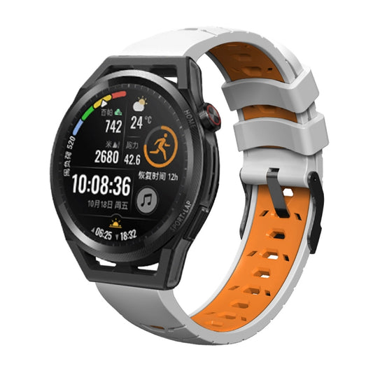 Trapezoidal Three-row Hole Silicone Watch Band, For Samsung Galaxy Watch 4 / Watch4 Classic, For Samsung Galaxy Watch 42mm