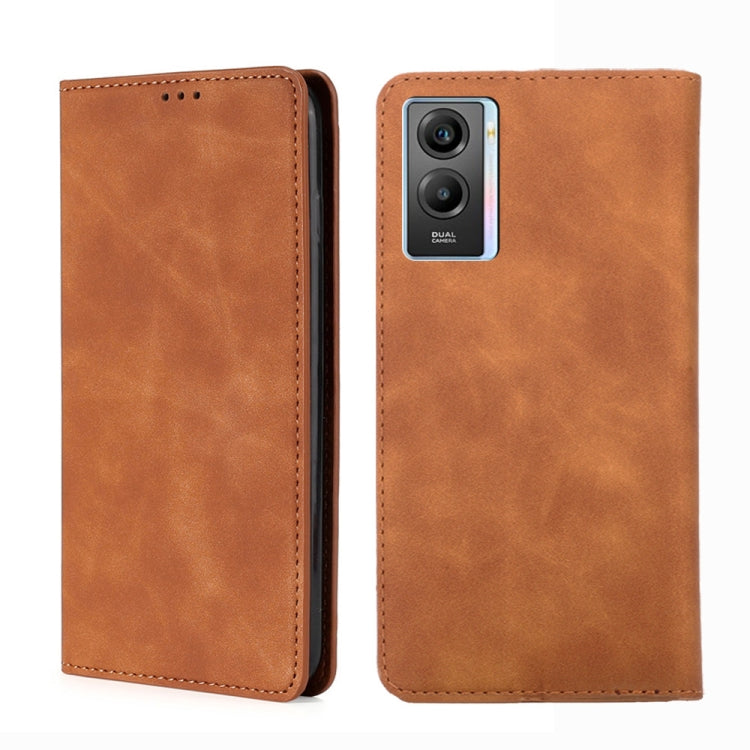 Skin Feel Magnetic Horizontal Flip Leather Phone Case, For Google Pixel 7 5G, For vivo Y55s 5G, For Nokia G21 / G11, For vivo Y76s / Y74s, For Nokia X100, For Sony Xperia Ace III