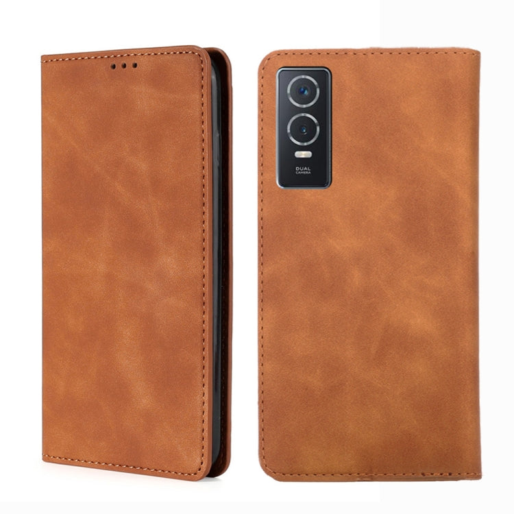 Skin Feel Magnetic Horizontal Flip Leather Phone Case, For Google Pixel 7 5G, For vivo Y55s 5G, For Nokia G21 / G11, For vivo Y76s / Y74s, For Nokia X100, For Sony Xperia Ace III