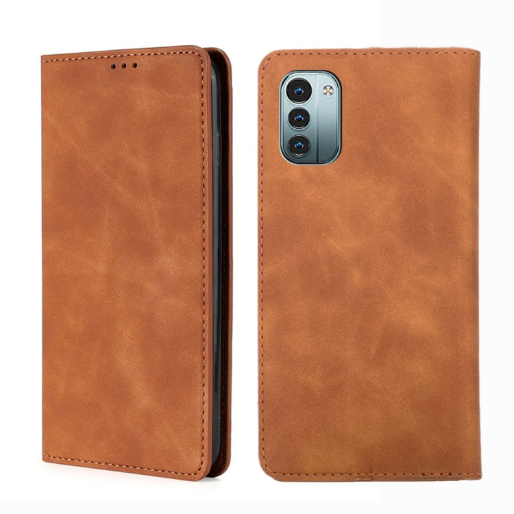 Skin Feel Magnetic Horizontal Flip Leather Phone Case, For Google Pixel 7 5G, For vivo Y55s 5G, For Nokia G21 / G11, For vivo Y76s / Y74s, For Nokia X100, For Sony Xperia Ace III