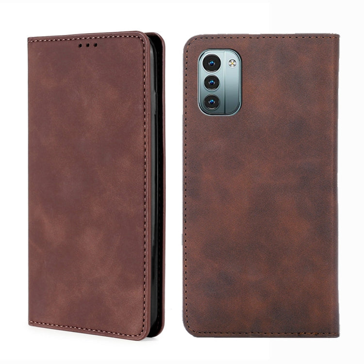 Skin Feel Magnetic Horizontal Flip Leather Phone Case, For Google Pixel 7 5G, For vivo Y55s 5G, For Nokia G21 / G11, For vivo Y76s / Y74s, For Nokia X100, For Sony Xperia Ace III