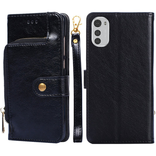 Zipper Bag Leather Phone Case, For Motorola Moto E32, For Motorola Edge 30 Pro, For OPPO A36/A76 4G Global, For Motorola Edge 30, For OPPO A57 5G 2022/Realme Q5i, For Motorola Moto G22