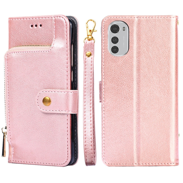 Zipper Bag Leather Phone Case, For Motorola Moto E32, For Motorola Edge 30 Pro, For OPPO A36/A76 4G Global, For Motorola Edge 30, For OPPO A57 5G 2022/Realme Q5i, For Motorola Moto G22, For OPPO A95 5G, For Motorola Moto G52 4G/Moto G82 5G