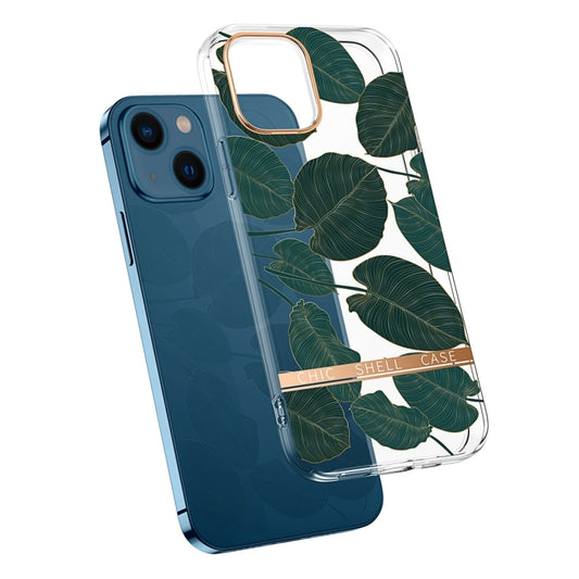Translucent Electroplating Flower Phone Case, For iPhone 14, For iPhone 14 Pro, For iPhone 14 Plus