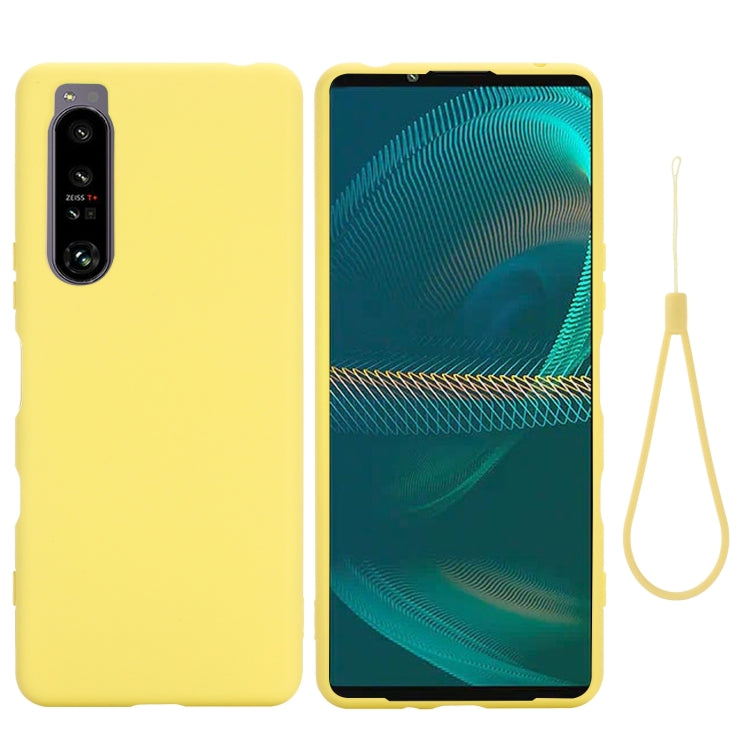 Pure Color Liquid Silicone Shockproof Phone Case, For Sony Xperia 1 IV