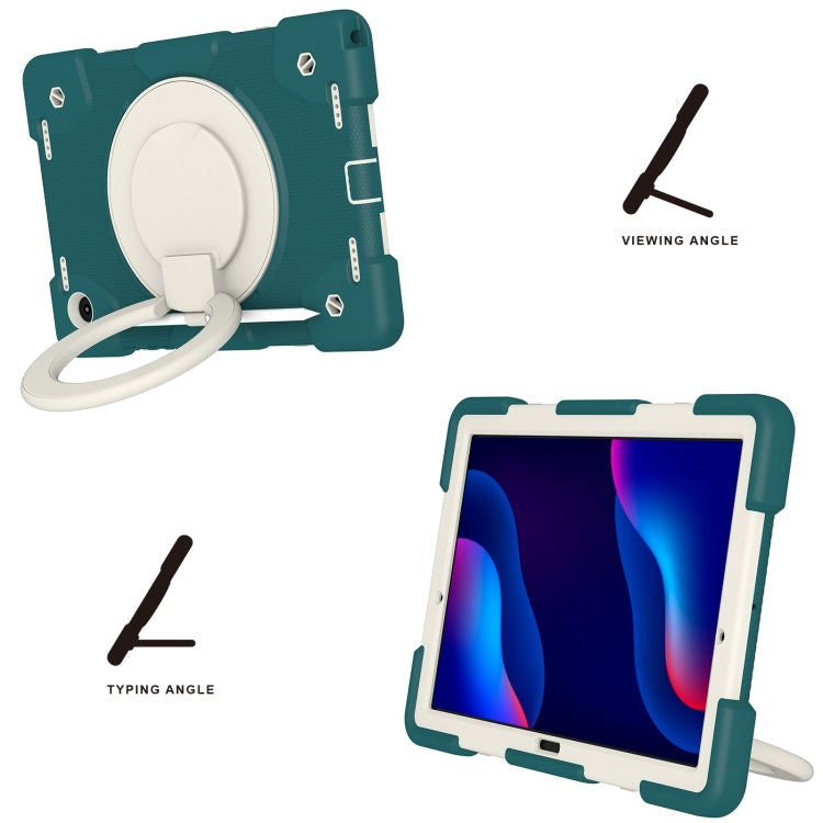 Silicone + PC Full Body Protection Tablet Case With Holder & Strap, For Samsung Galaxy Tab A8 10.5 2021, For iPad 10.2 2019/10.2 2020/10.2 2021