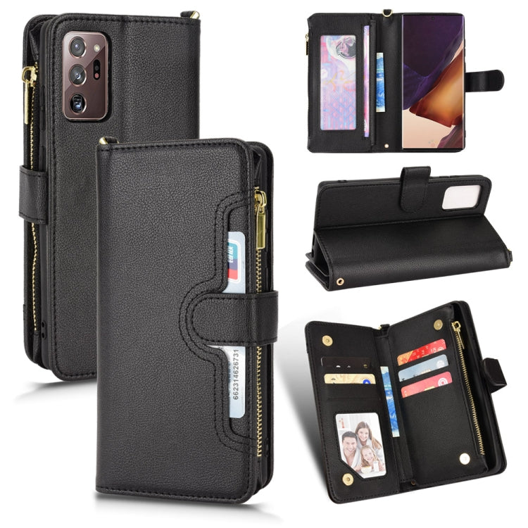Litchi Texture Zipper Leather Phone Case, For OnePlus Nord N200 5G, For Samsung Galaxy A53, For Samsung Galaxy M32 4G, For Samsung Galaxy Note20