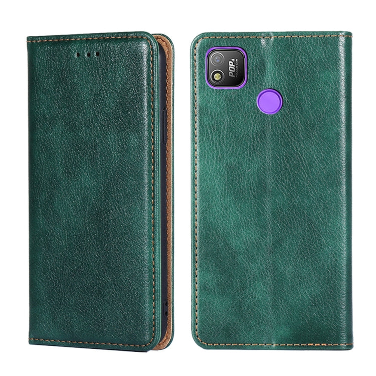 Gloss Oil Solid Color Magnetic Leather Phone Case, For Tecno Phantom X, For Tecno Pop 4, For Tecno Pop 2 / Pop 2 F / Pop 2 Pro, For Tecno Spark 6 GO, For Tecno Spark 7