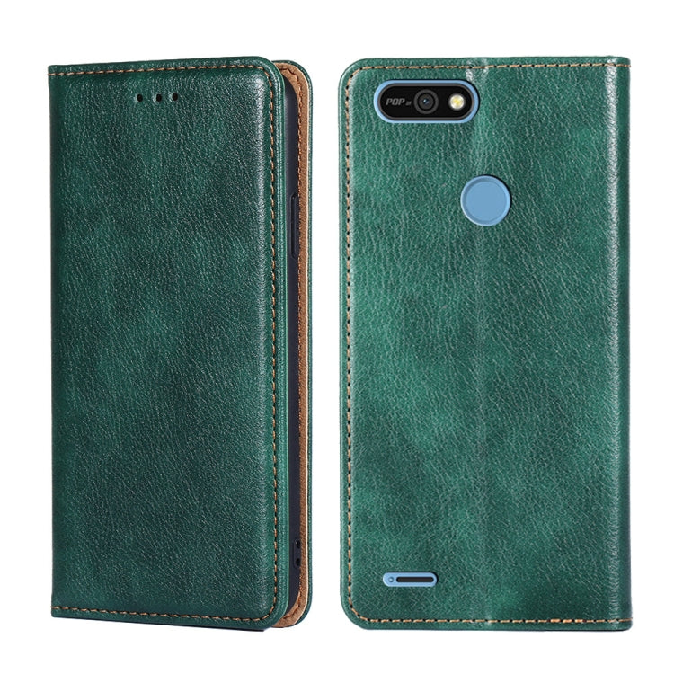 Gloss Oil Solid Color Magnetic Leather Phone Case, For Tecno Phantom X, For Tecno Pop 4, For Tecno Pop 2 / Pop 2 F / Pop 2 Pro, For Tecno Spark 6 GO, For Tecno Spark 7