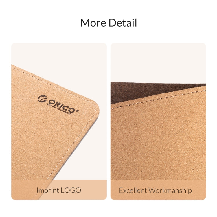 ORICO Double Sided Mouse Pad, Size: 300x600mm, Cork + Coffee, Cork + Pink PU, Cork + Grey PU