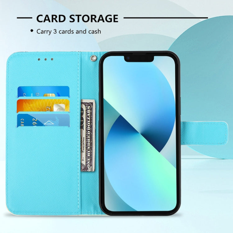 3D Painting Horizontal Flip Leather Phone Case, For iPhone 14 Pro Max