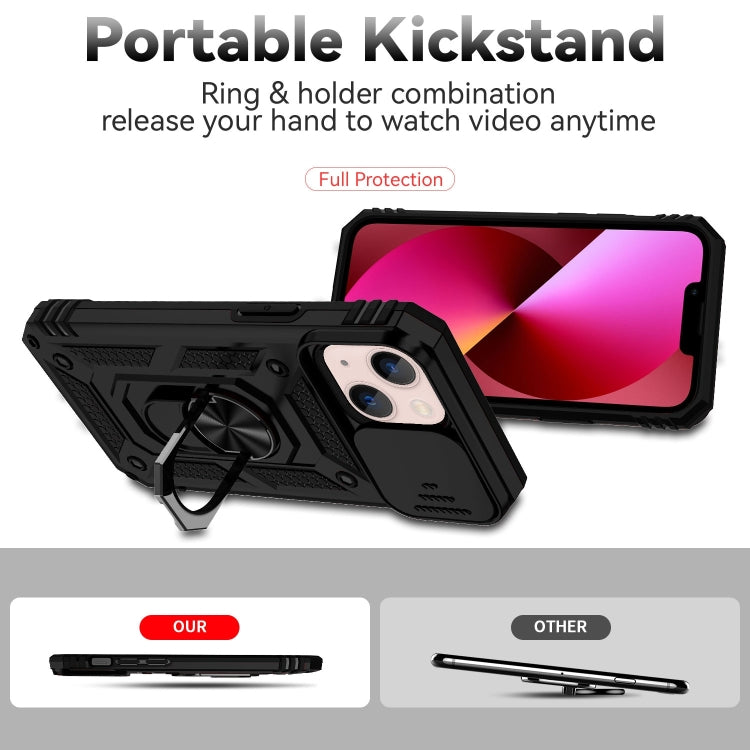 Sliding Camshield Holder Phone Case, For iPhone 14, For iPhone 14 Plus, For iPhone 14 Pro