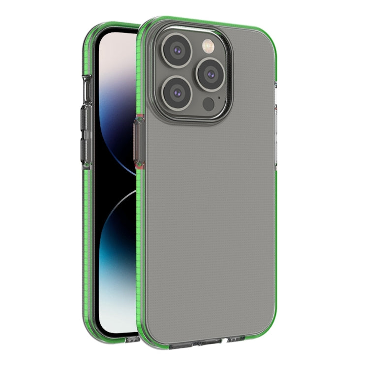 Two-color Transparent TPU Phone Case, For iPhone 14 Pro