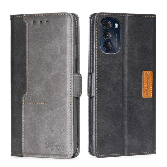 Contrast Color Side Buckle Leather Phone Case, For Motorola Moto G 5G 2022, For Motorola Moto G Power 2022, For Motorola Moto G Pure, For Motorola Moto G42 4G