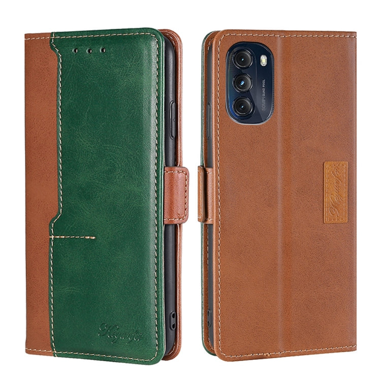 Contrast Color Side Buckle Leather Phone Case, For Motorola Moto G 5G 2022, For Motorola Moto G Power 2022, For Motorola Moto G Pure, For Motorola Moto G42 4G, For Motorola Moto G50