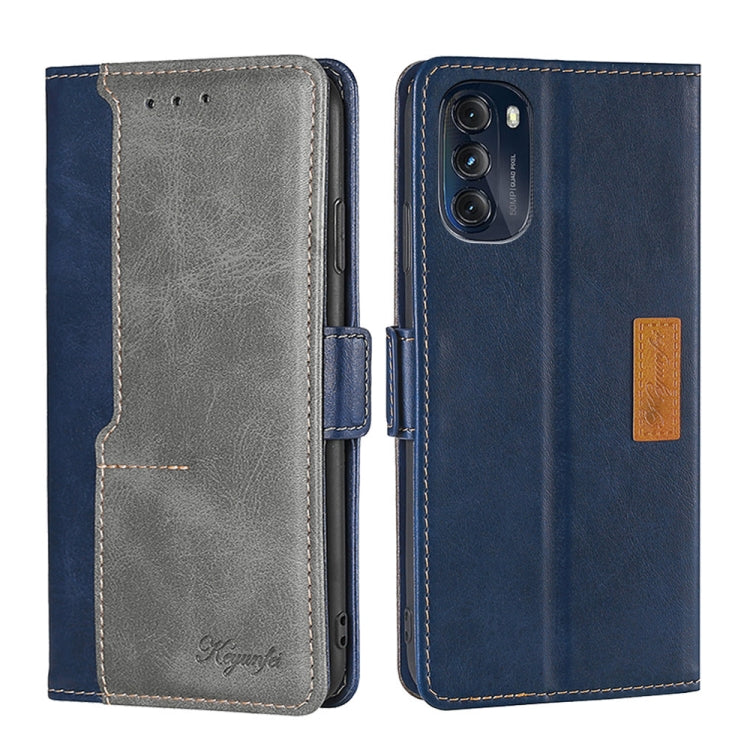 Contrast Color Side Buckle Leather Phone Case, For Motorola Moto G 5G 2022, For Motorola Moto G Power 2022, For Motorola Moto G Pure, For Motorola Moto G42 4G, For Motorola Moto G50