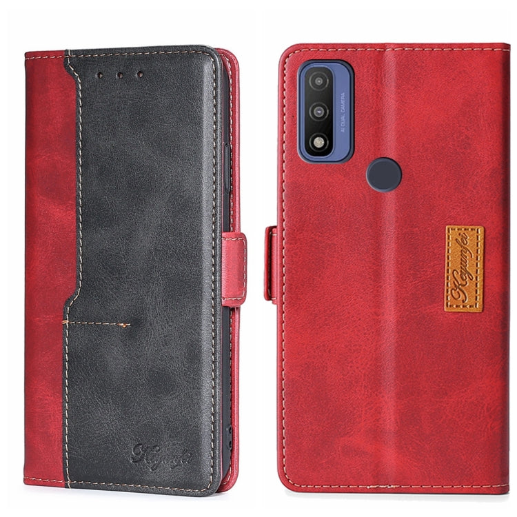 Contrast Color Side Buckle Leather Phone Case, For Motorola Moto G 5G 2022, For Motorola Moto G Power 2022, For Motorola Moto G Pure, For Motorola Moto G42 4G, For Motorola Moto G50