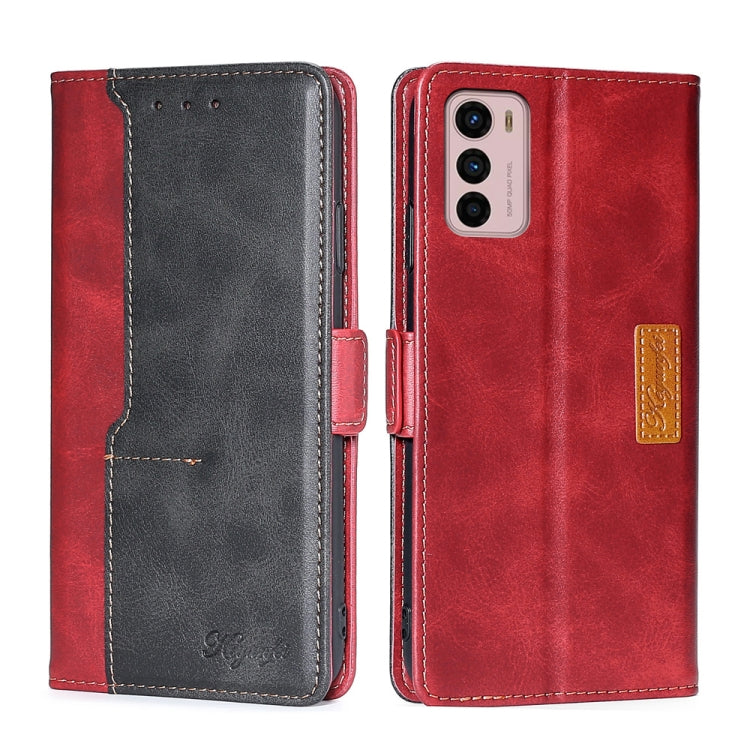 Contrast Color Side Buckle Leather Phone Case, For Motorola Moto G 5G 2022, For Motorola Moto G Power 2022, For Motorola Moto G Pure, For Motorola Moto G42 4G, For Motorola Moto G50