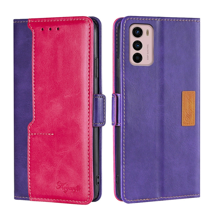 Contrast Color Side Buckle Leather Phone Case, For Motorola Moto G 5G 2022, For Motorola Moto G Power 2022, For Motorola Moto G Pure, For Motorola Moto G42 4G, For Motorola Moto G50