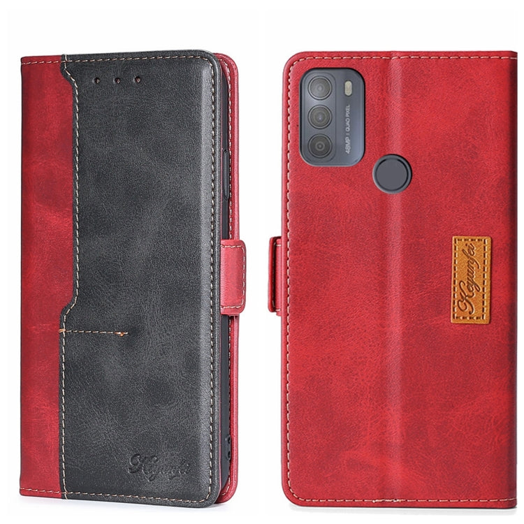 Contrast Color Side Buckle Leather Phone Case, For Motorola Moto G 5G 2022, For Motorola Moto G Power 2022, For Motorola Moto G Pure, For Motorola Moto G42 4G, For Motorola Moto G50