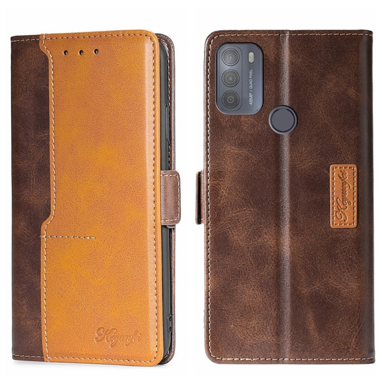 Contrast Color Side Buckle Leather Phone Case, For Motorola Moto G 5G 2022, For Motorola Moto G Power 2022, For Motorola Moto G Pure, For Motorola Moto G42 4G, For Motorola Moto G50