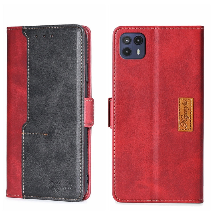 Contrast Color Side Buckle Leather Phone Case, For Motorola Moto G50 5G, For Motorola Moto G52J 5G, For Motorola Moto E20, For Motorola Moto E40, For OPPO Realme C21