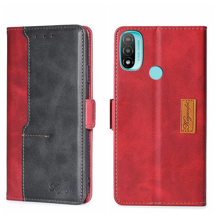 Contrast Color Side Buckle Leather Phone Case