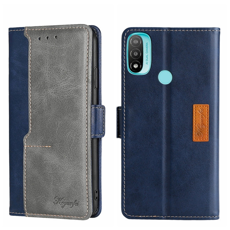 Contrast Color Side Buckle Leather Phone Case