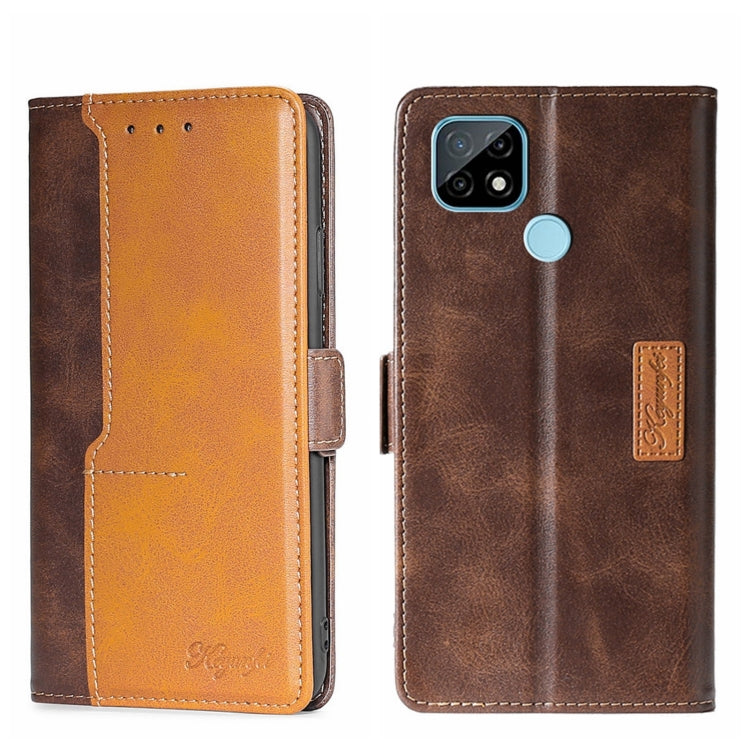 Contrast Color Side Buckle Leather Phone Case, For Motorola Moto G50 5G, For Motorola Moto G52J 5G, For Motorola Moto E20, For Motorola Moto E40, For OPPO Realme C21