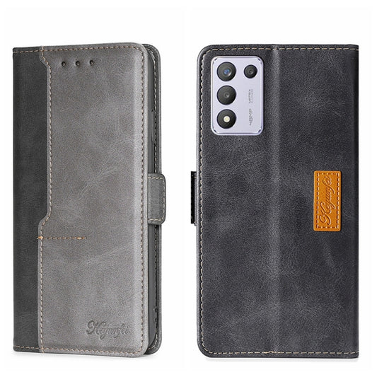 Contrast Color Side Buckle Leather Phone Case, For OPPO K9S/Realme Q3s, For OPPO Reno5 A, For OPPO Reno6 5G, For OPPO Reno6 4G, For OPPO Reno6 Pro 5G