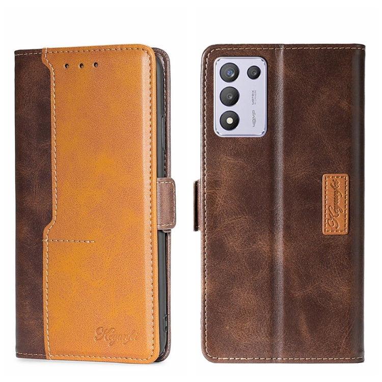 Contrast Color Side Buckle Leather Phone Case, For OPPO K9S/Realme Q3s, For OPPO Reno5 A, For OPPO Reno6 5G, For OPPO Reno6 4G, For OPPO Reno6 Pro 5G