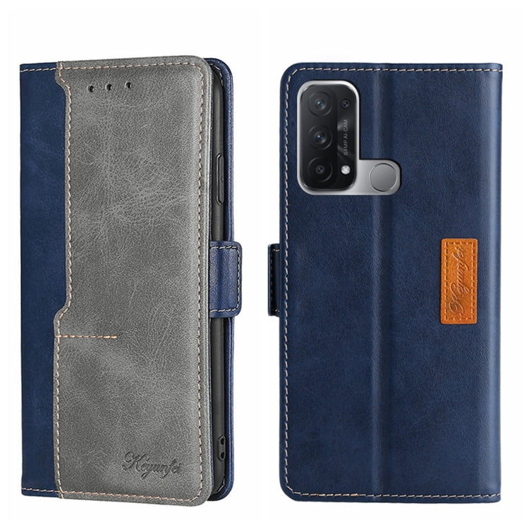 Contrast Color Side Buckle Leather Phone Case, For OPPO K9S/Realme Q3s, For OPPO Reno5 A, For OPPO Reno6 5G, For OPPO Reno6 4G, For OPPO Reno6 Pro 5G