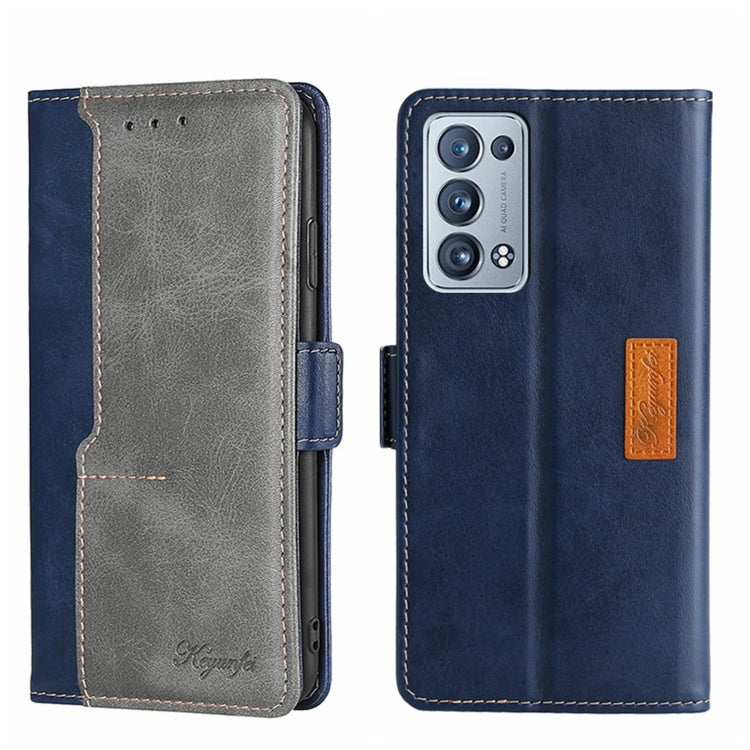 Contrast Color Side Buckle Leather Phone Case, For OPPO Reno6 Pro+ 5G, For OPPO Reno8 5G, For OPPO Reno8 Pro 5G, For OPPO Reno8 Pro+ 5G, For OPPO Realme 8i