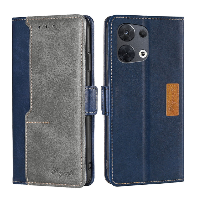 Contrast Color Side Buckle Leather Phone Case, For OPPO Reno6 Pro+ 5G, For OPPO Reno8 5G, For OPPO Reno8 Pro 5G, For OPPO Reno8 Pro+ 5G, For OPPO Realme 8i