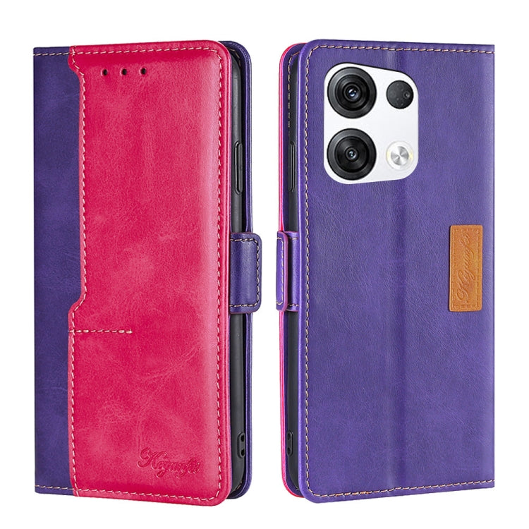 Contrast Color Side Buckle Leather Phone Case, For OPPO Reno6 Pro+ 5G, For OPPO Reno8 5G, For OPPO Reno8 Pro 5G, For OPPO Reno8 Pro+ 5G, For OPPO Realme 8i