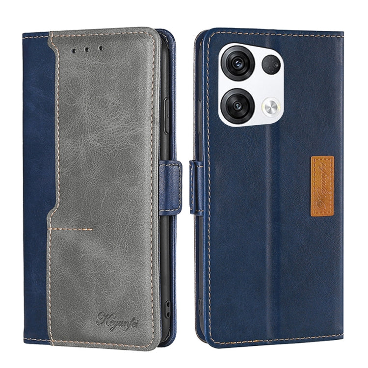 Contrast Color Side Buckle Leather Phone Case, For OPPO Reno6 Pro+ 5G, For OPPO Reno8 5G, For OPPO Reno8 Pro 5G, For OPPO Reno8 Pro+ 5G, For OPPO Realme 8i