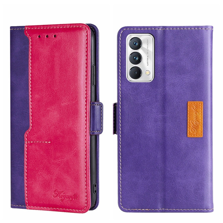 Contrast Color Side Buckle Leather Phone Case, For OPPO Realme GT Neo2 5G, For OPPO Realme GT Master/Realme Q3 Pro Carnival, For OPPO Realme Narzo 50A, For OPPO Realme V13 5G, For vivo S10/S10 Pro