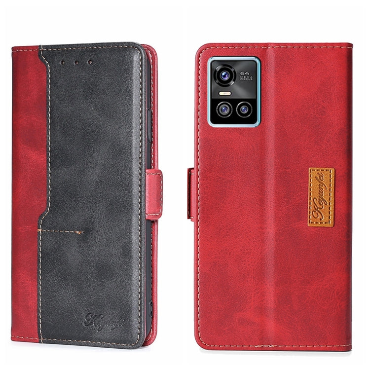 Contrast Color Side Buckle Leather Phone Case, For OPPO Realme GT Neo2 5G, For OPPO Realme GT Master/Realme Q3 Pro Carnival, For OPPO Realme Narzo 50A, For OPPO Realme V13 5G, For vivo S10/S10 Pro