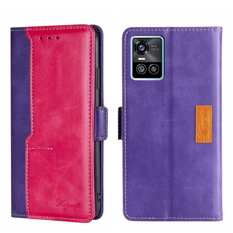 Contrast Color Side Buckle Leather Phone Case, For OPPO Realme GT Neo2 5G, For OPPO Realme GT Master/Realme Q3 Pro Carnival, For OPPO Realme Narzo 50A, For OPPO Realme V13 5G, For vivo S10/S10 Pro