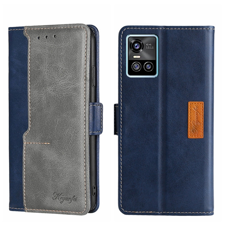 Contrast Color Side Buckle Leather Phone Case, For OPPO Realme GT Neo2 5G, For OPPO Realme GT Master/Realme Q3 Pro Carnival, For OPPO Realme Narzo 50A, For OPPO Realme V13 5G, For vivo S10/S10 Pro