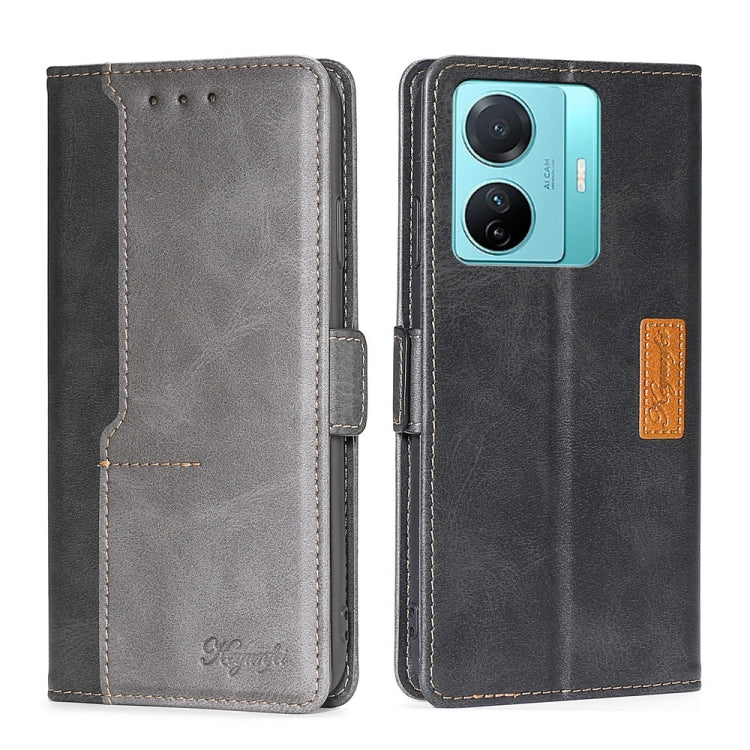 Contrast Color Side Buckle Leather Phone Case, For vivo S15 5G, For vivo S15 Pro 5G, For vivo S15E 5G/T1 Snapdragon 778G, For vivo V21 4G/V21 5G, For vivo X60 Pro Global/X60 Curved Screen