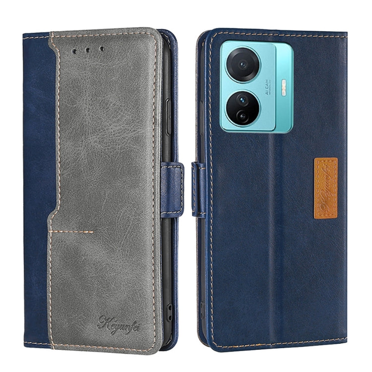 Contrast Color Side Buckle Leather Phone Case, For vivo S15 5G, For vivo S15 Pro 5G, For vivo S15E 5G/T1 Snapdragon 778G, For vivo V21 4G/V21 5G, For vivo X60 Pro Global/X60 Curved Screen